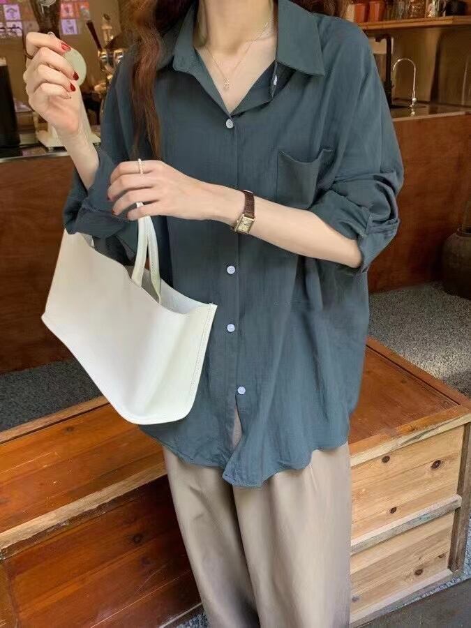 シンプルオーバーシャツ　AJ2205-731