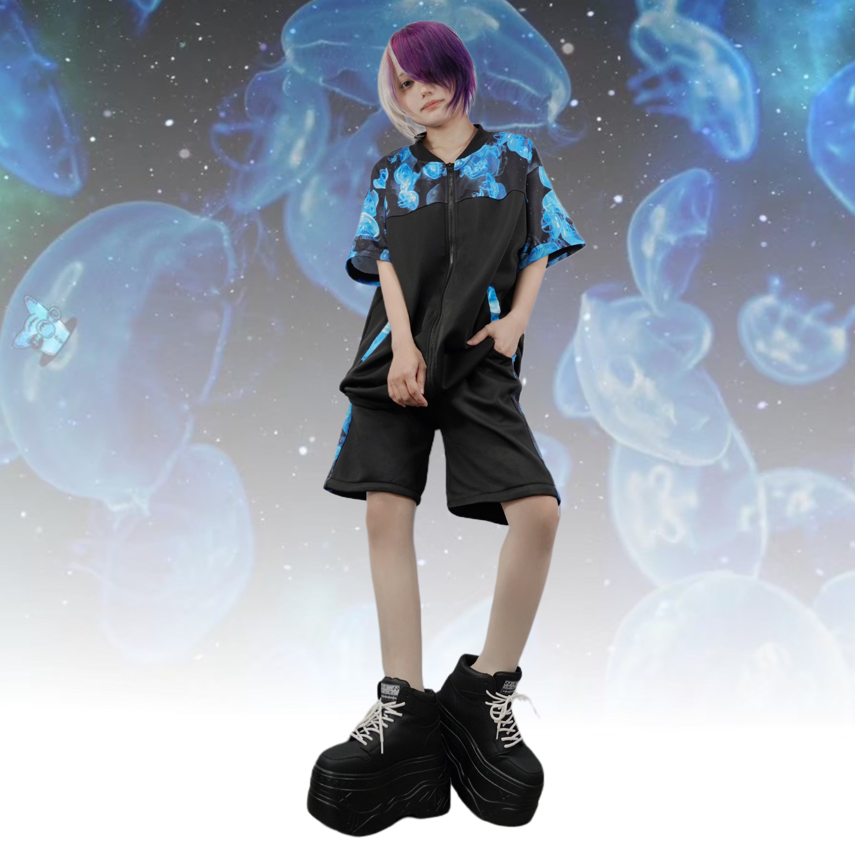 海月DESIGN 2WAY ZIP OUTER | NIER CLOTHING