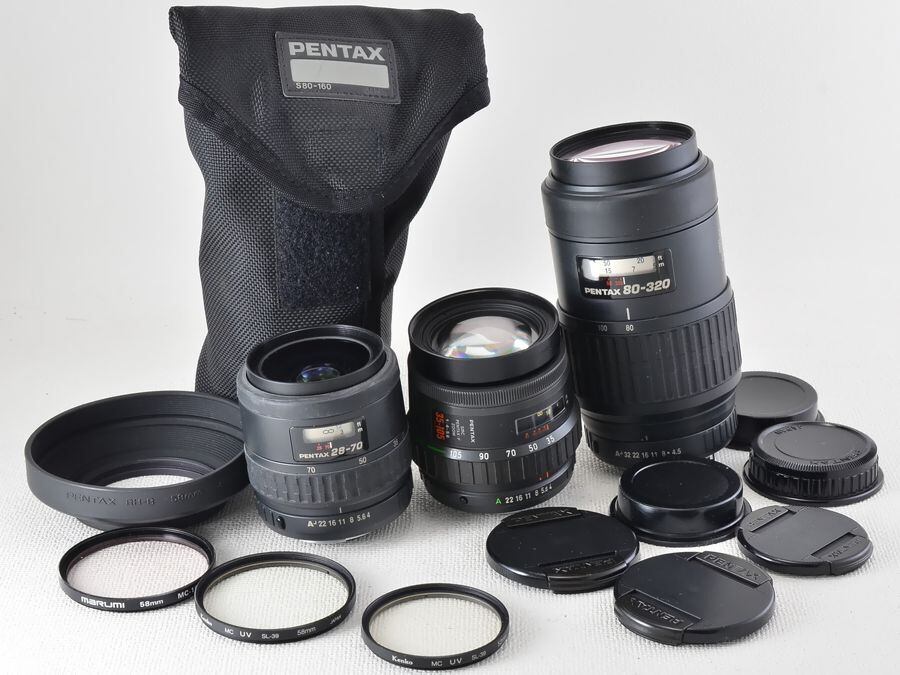 PENTAX FA 80-320mm F4.5-5.6 / F ZOOM 35-105mm F4-5.6 / FA 28