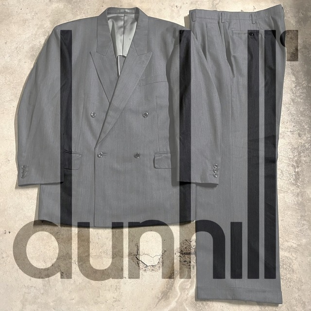 〖dunhill〗made in U.K custom wool setup suit /ダンヒル 英国製 カスタム ウール セットアップ スーツ/lsize/#0215/osaka
