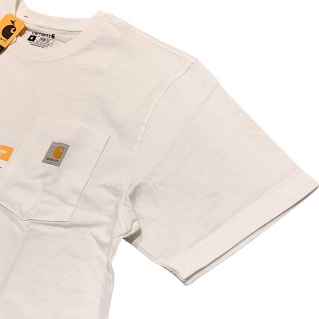 Carhartt Loose Fit Heavyweight Short Sleeve Pocket T-Shirt "WHITE" (カーハート  ルーズフィット ヘビーウェイト ポケット Tシャツ ポケT) | WhiteHeadEagle