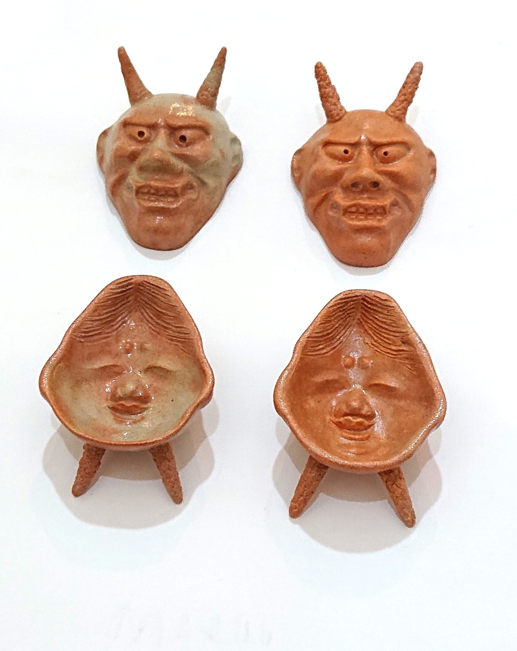 萩焼】 般若おかめ盃 | MUKU-AN