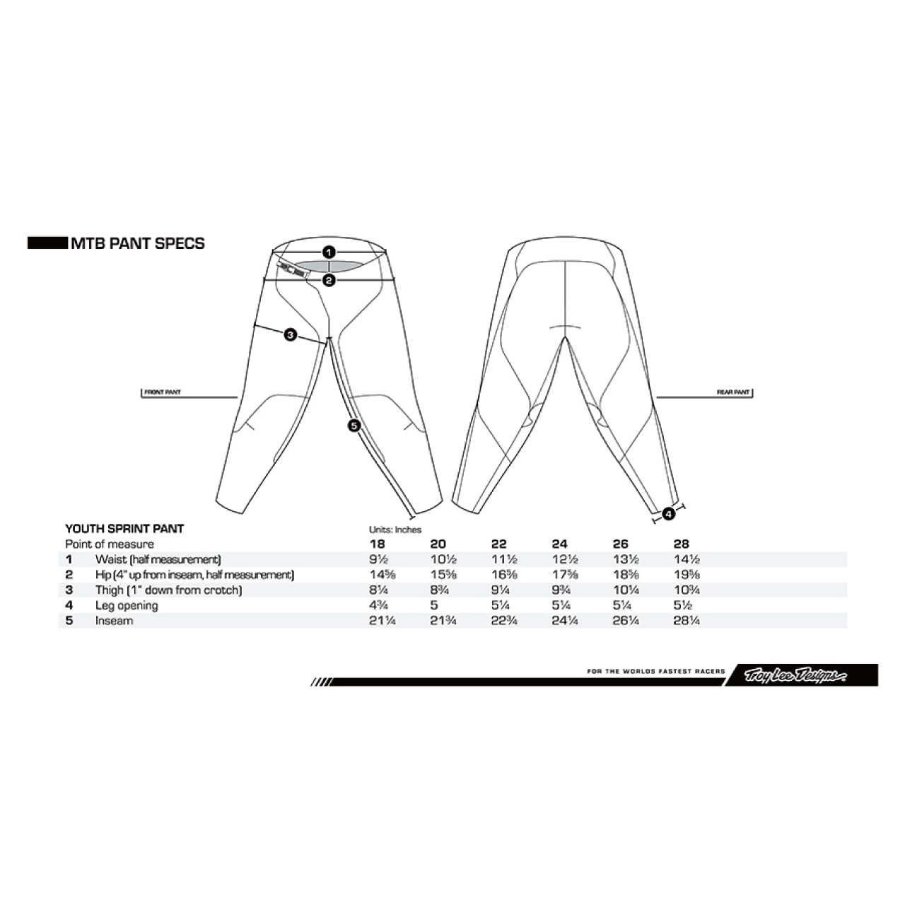 Troy Lee Designs】SPRINT PANTS YOUTH [スプリントパンツ ユース