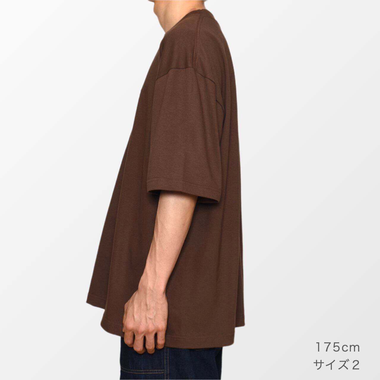 着るたびにリラックスするコットン刺繍Tシャツ（ダークブラウン