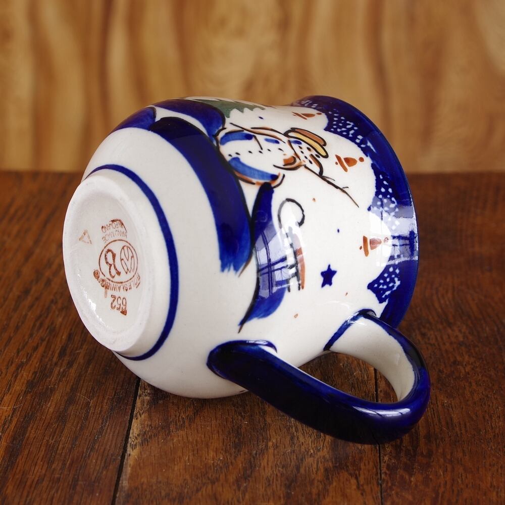 ポーランド食器 雪だるま ポーリッシュポタリー プレート