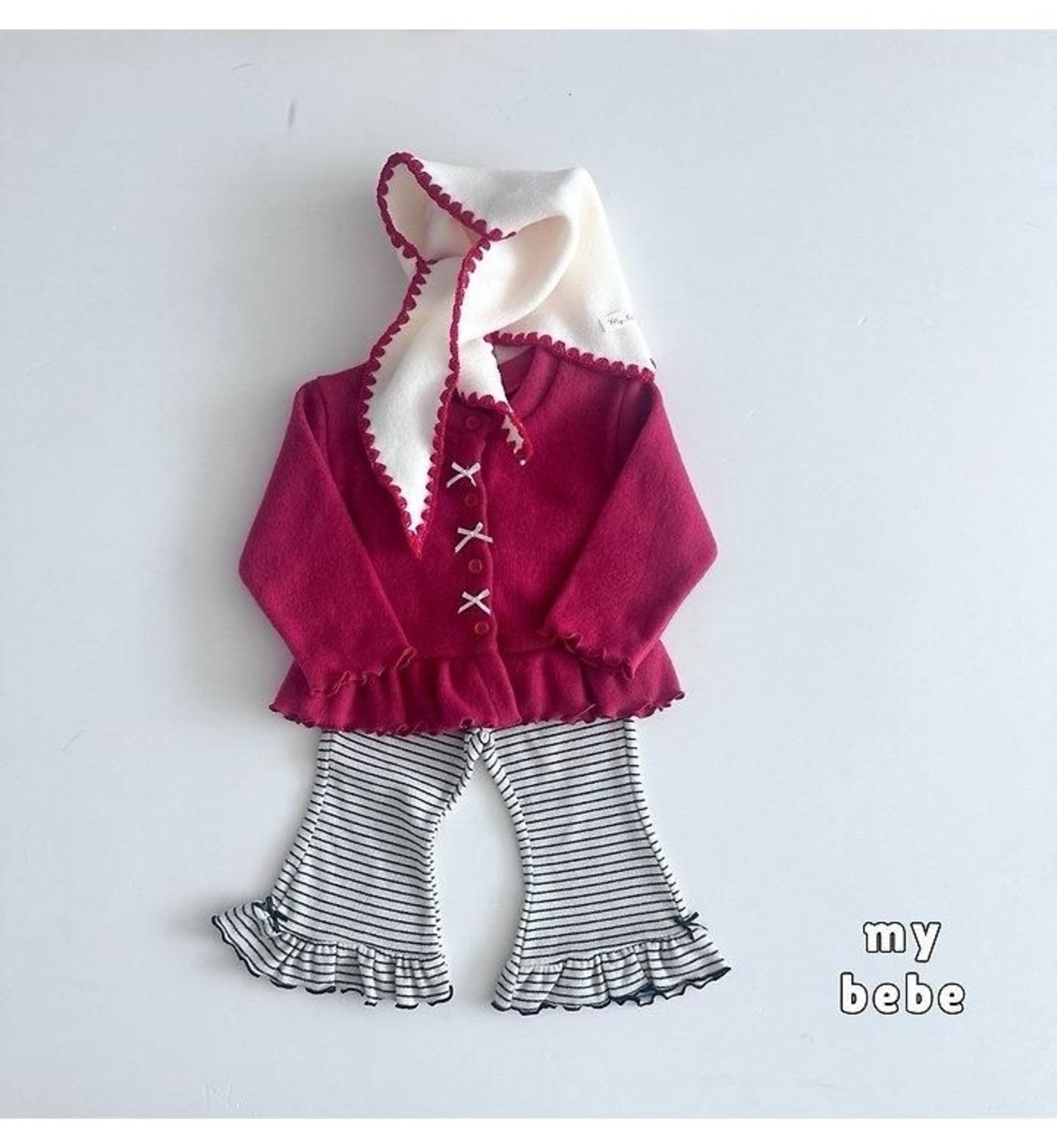 韓国子供服 / 26winter / my bebe / プチ切り替えパンツ / キッズ / 冬服 *XS~XL*