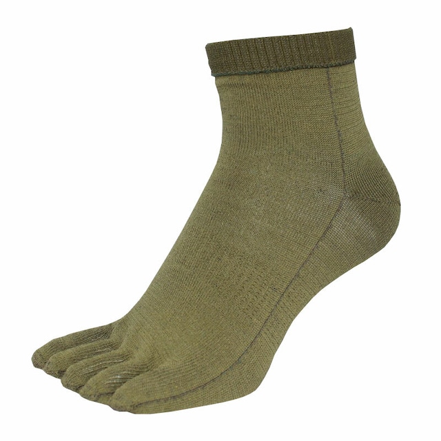 【Inner-Fact】Five Finger Socks Short (Olive) 数量限定品