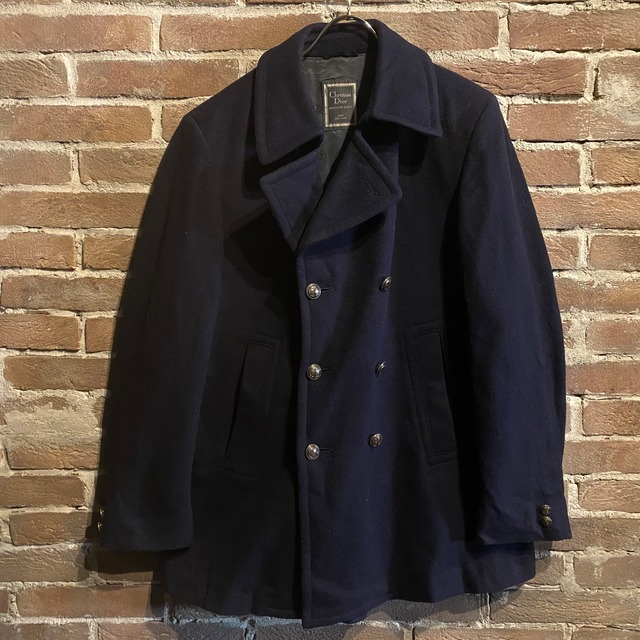 【Caka act3】"Christian Dior" Vintage Wool Pea Coat