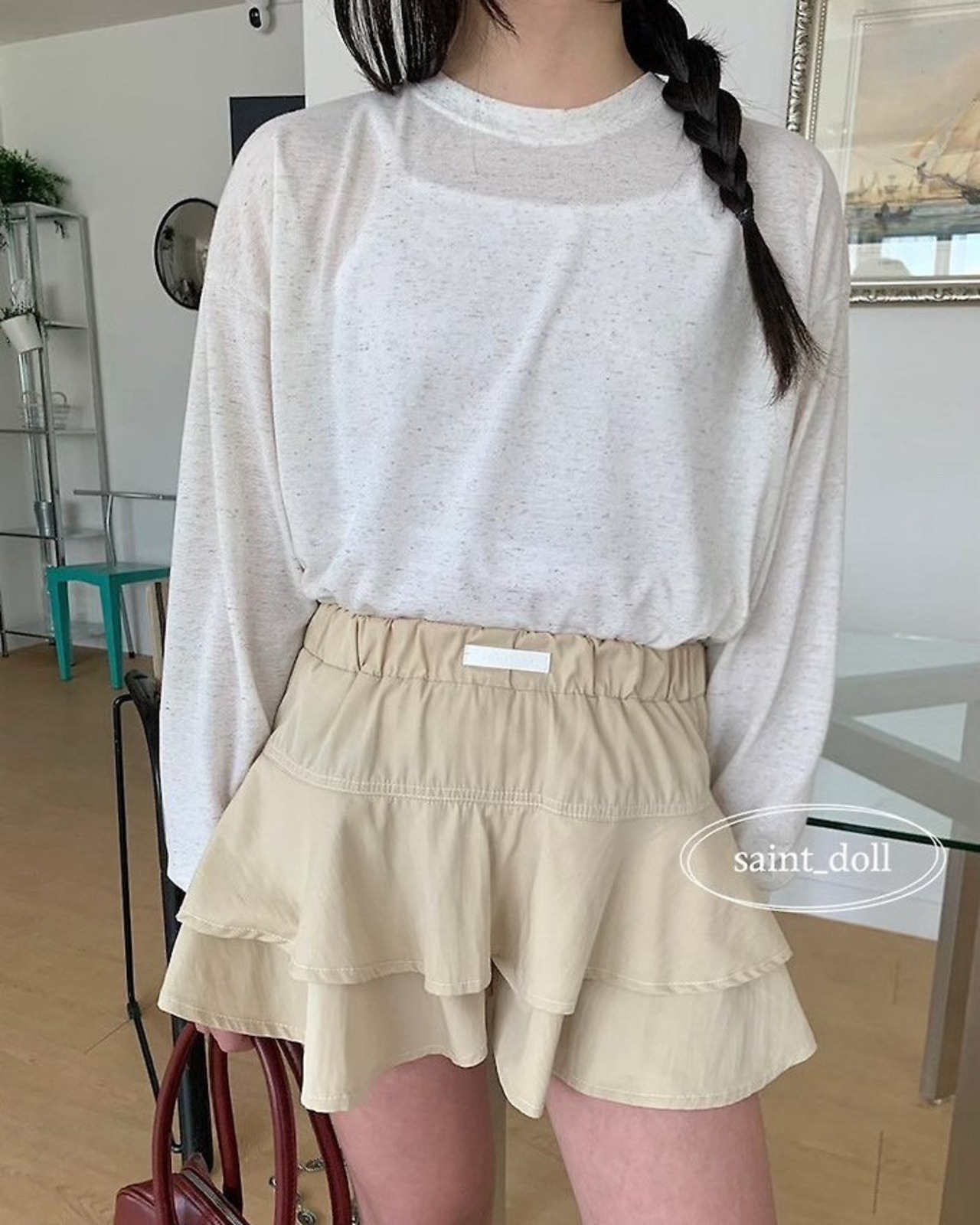 [SAINTDOLL] Linen Sweatshirt (adult) / [세인트돌] 린넨맨투맨 (adult)