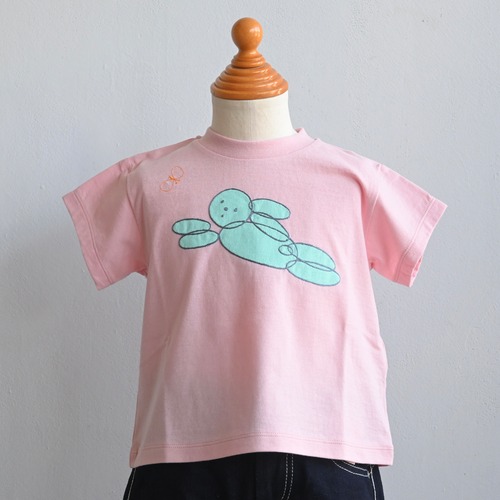 《mina perhonen 2024SS》amitie 半袖カットソー / pink / 120cm