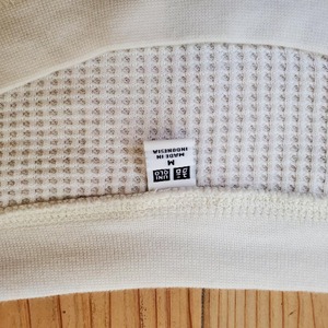 【USED】美品　ユニクロ　8分袖　春トップスオフホワイト