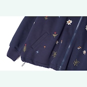 小花ときらめきの刺繍ブルゾン 《i0758》