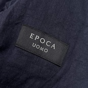 リネン混 EPOCA UOMO エポカ テーラードジャケット 44/ネイビー メンズ
