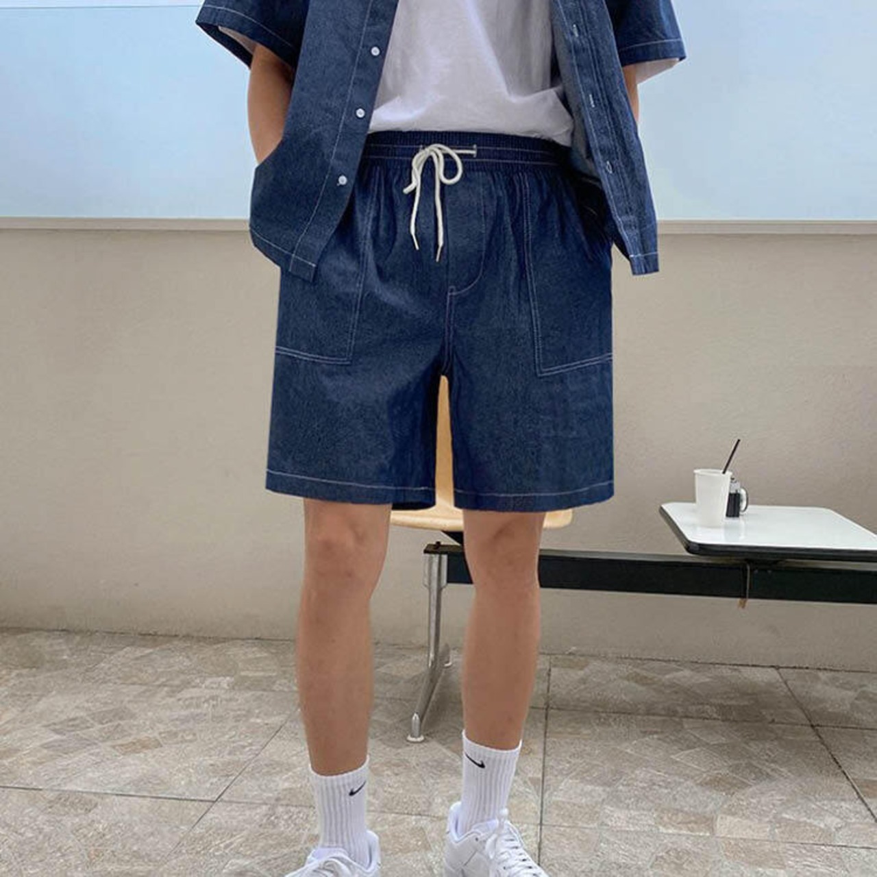 ダンガリーハーフパンツ　MT0080147