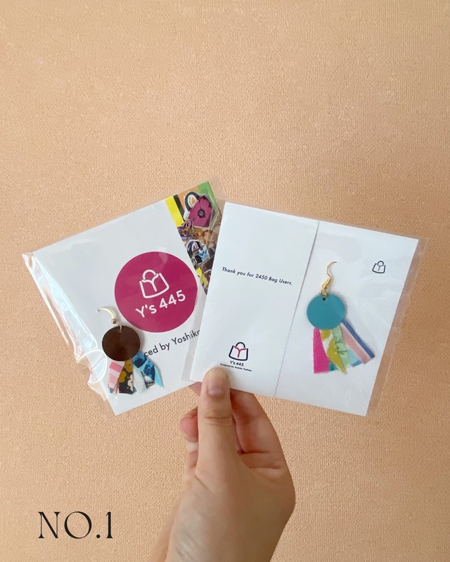 【全6種類】Y’s445インポート布ピアス（フックタイプ）