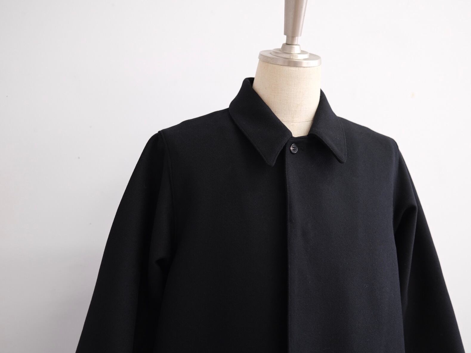 semoh“Wool/Cahemere Melton Action Coat Black” | Lapel online store