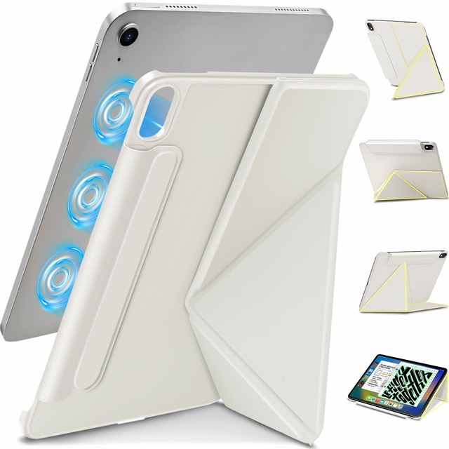Wonzir iPad a16 用ケース 磁気吸着式 iPad 第10世代/第11世代 10.9/11インチ ケース 横置/縦置 軽量超薄
