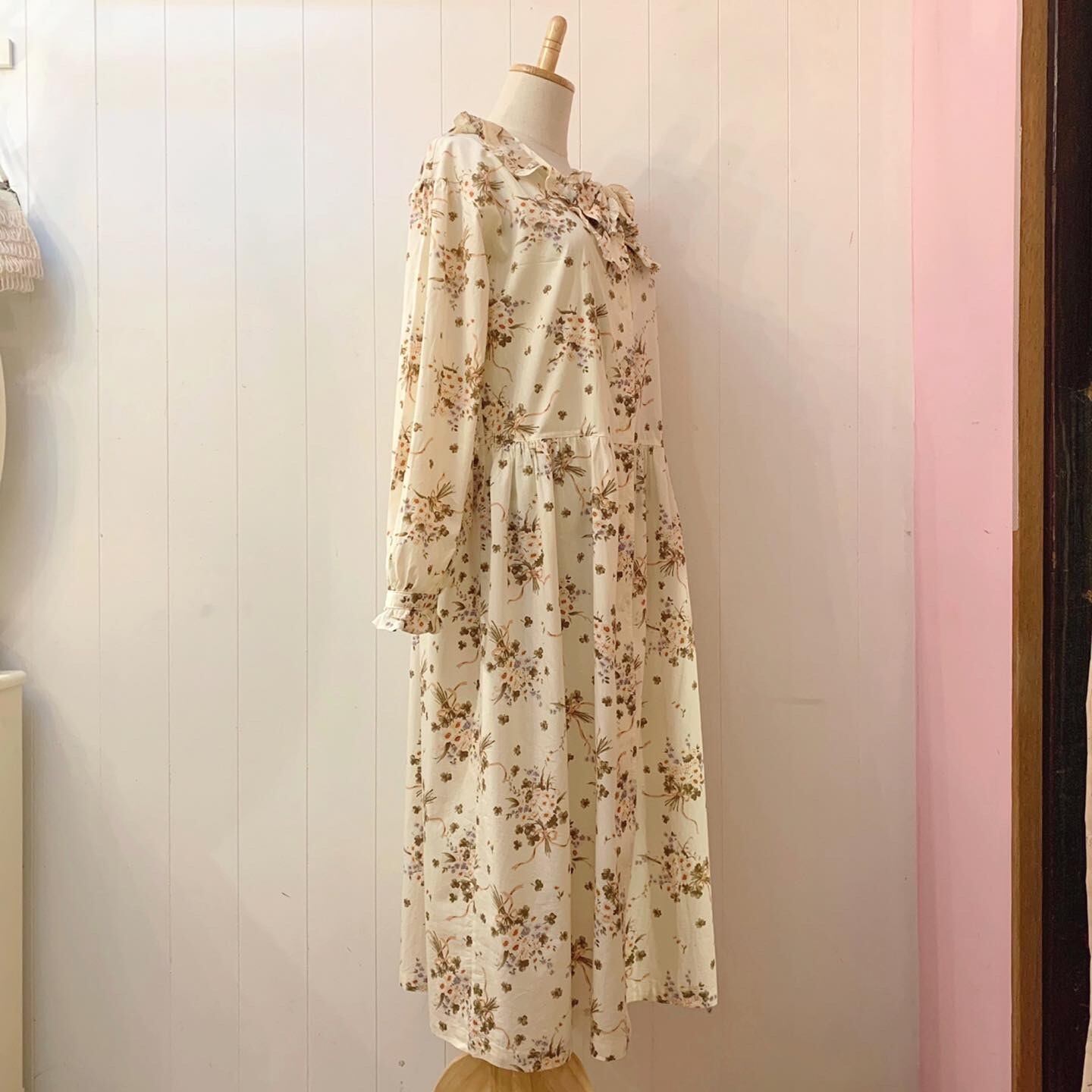 marguerite bouquet frill cotton one-piece