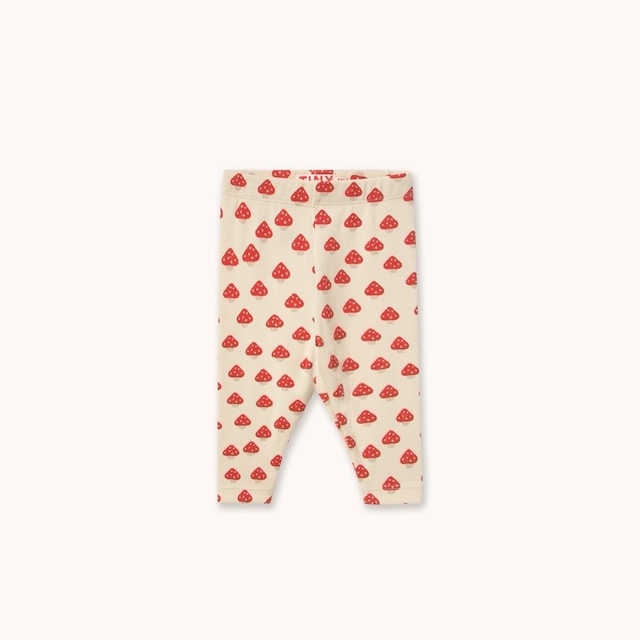 送料無料 tinycottons/MINI MUSHROOMS RIB BABY PANT - ivory