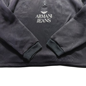 vintage ARMANI JEANS black boa lining pullover