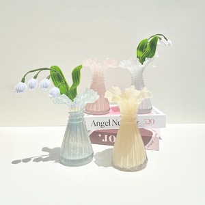 flower vase 【frill ﾌﾘﾙ】【white ホワイト】花瓶／フラワーベース