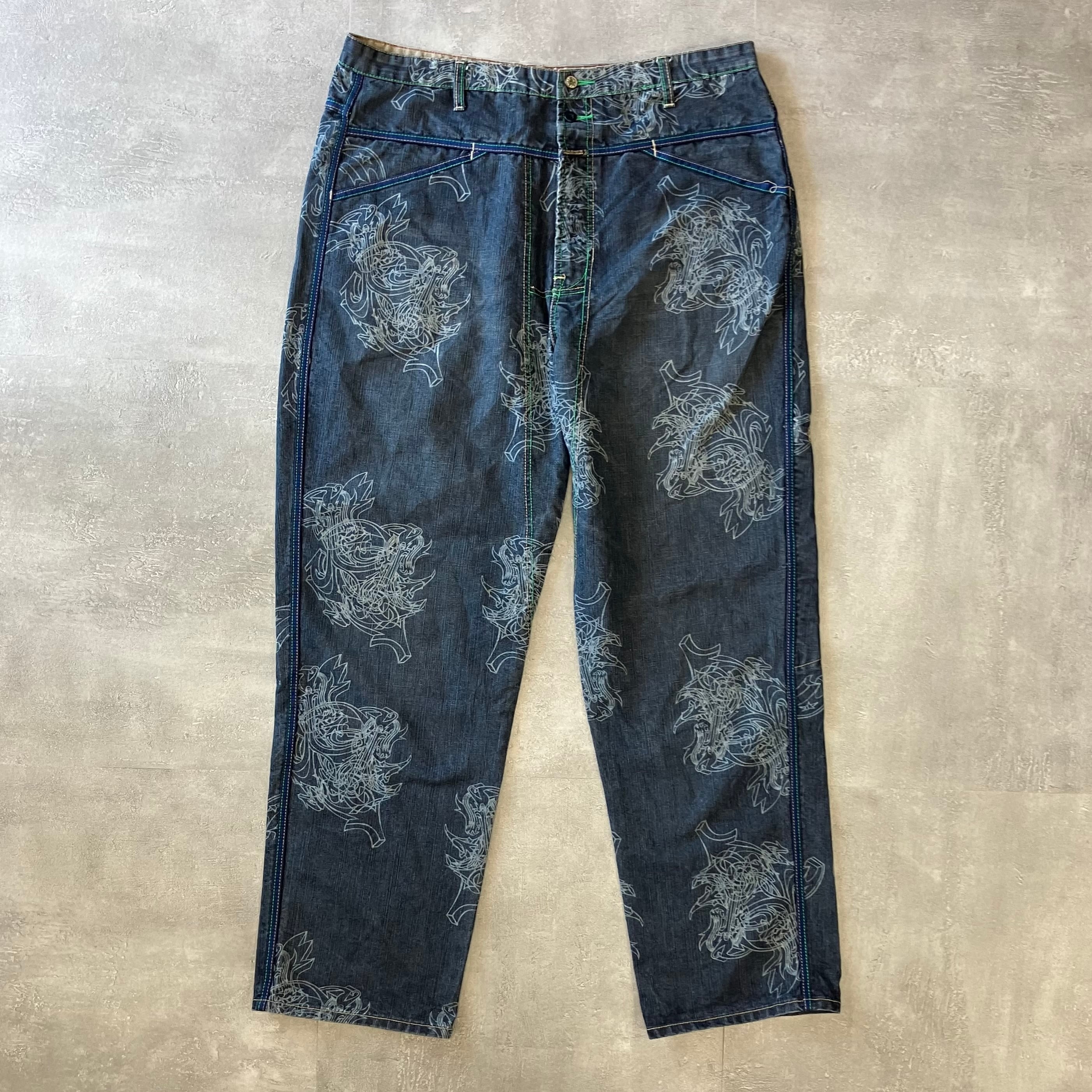 《実寸w39l33》MARITHE + FRANCOIS GIRBAUD デニムパンツ バギー 40M No.2052