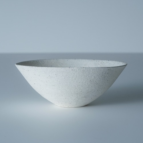二階堂明弘 5　やきしめ  ボウル（小）　白