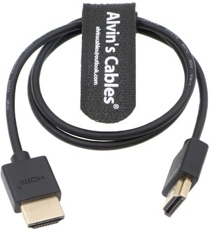 【在庫のみ】Alvin's Cables Z Cam E2 HDMI ケーブル Portkeys BM5 モニター 用の 高速 イーサネット 直角 to 直角 60CM