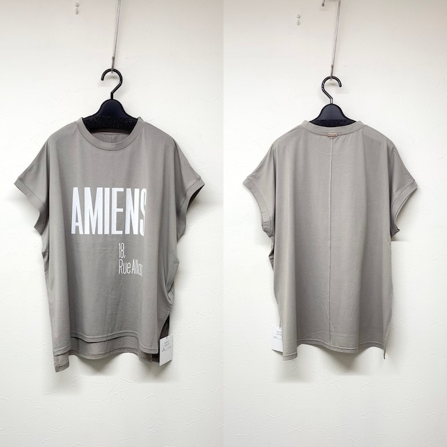 【MICA&DEAL/マイカアンドディール】"AMIENS"ロゴTシャツ(グレー)