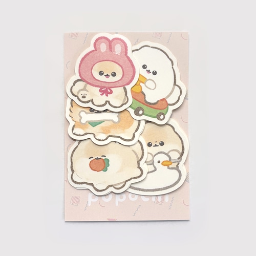 【フレークシール】ぽぽちのふれあいライフ
