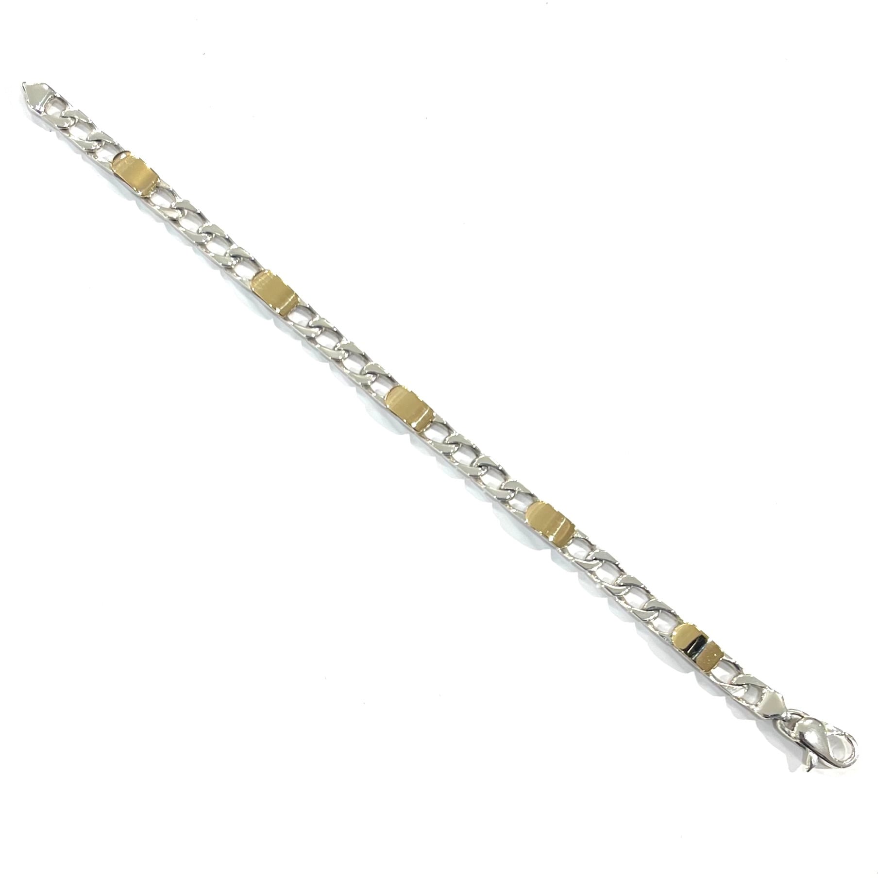 艶感。18K 【TIFFANY&CO.】2592 コンビカラーブレスレット シルバー925