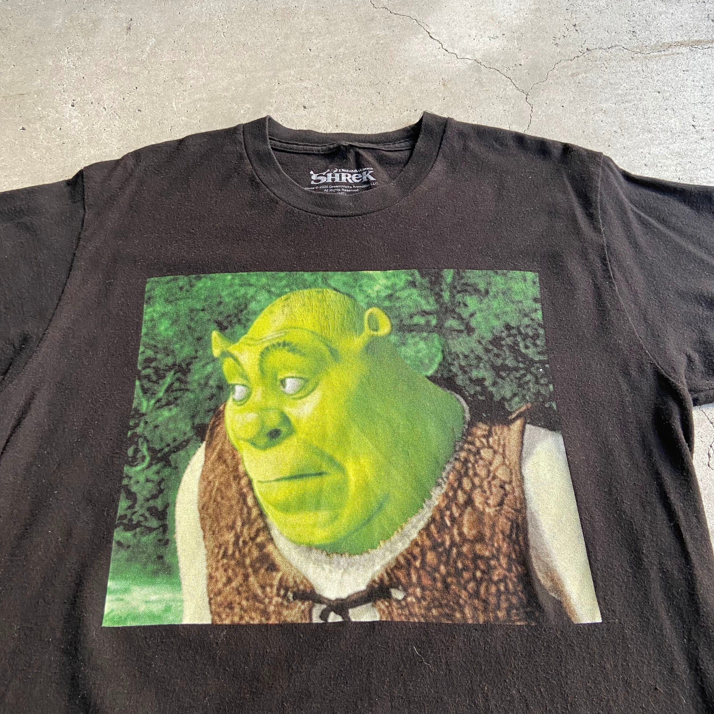 希少 00s ビンテージ Shrek 2 シュレック ムービー プロモ Tシャツ