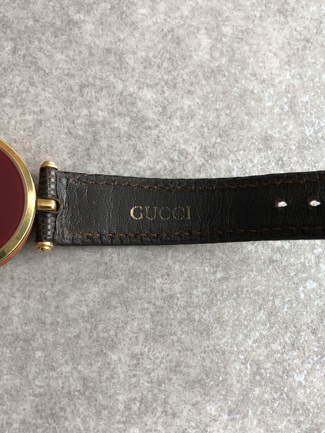 GUCCI グッチ 腕時計 ブラウン レザー クウォーツ vintage ヴィンテージ オールド k6esmt
