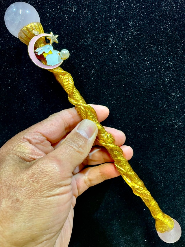 63) エネルギーを高める超アイテム！「アート・クリスタルワンド」ハンドメイド