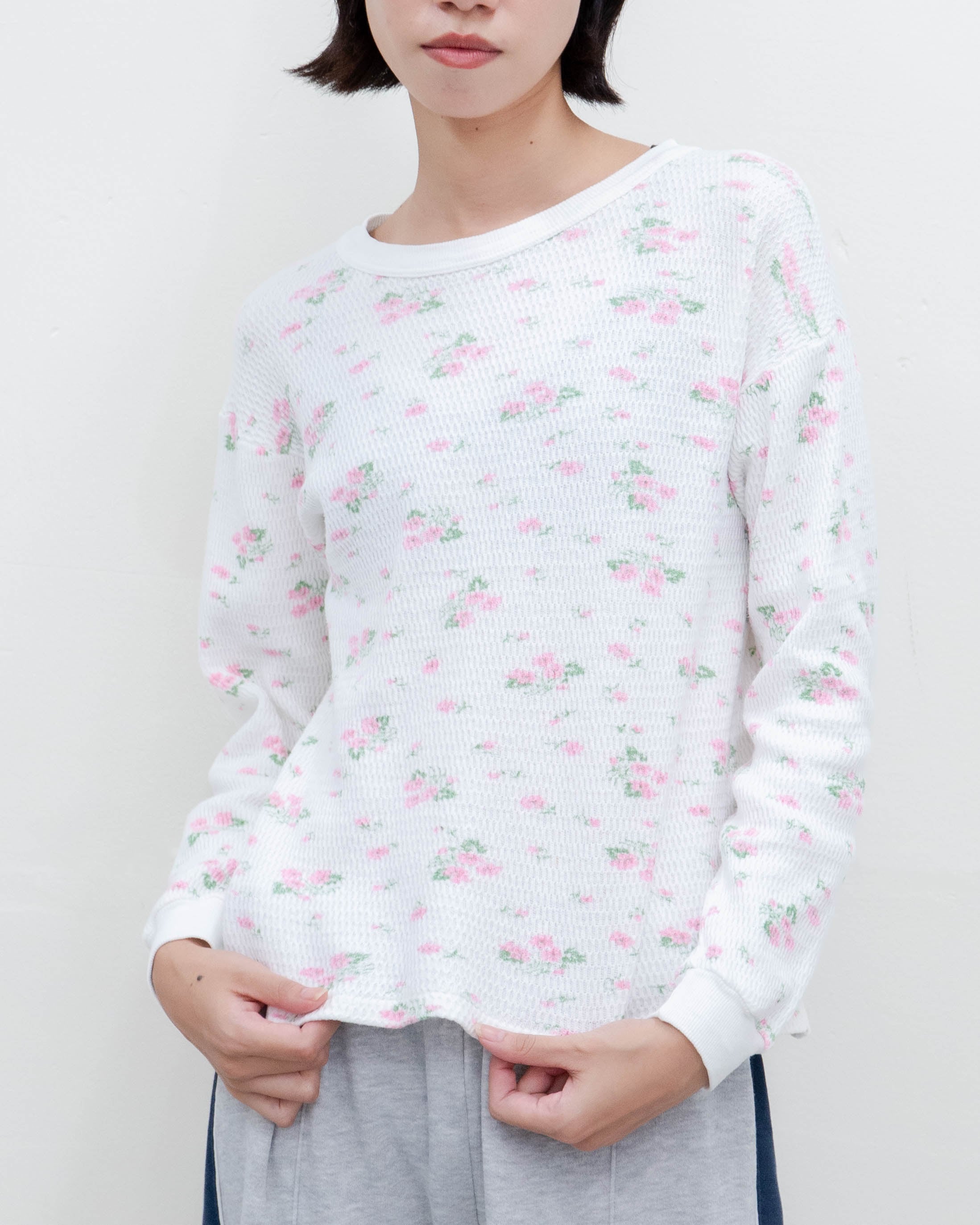 トップス 1980s Floral Thermal Top M 1980s floral thermal top | LUIK FINN