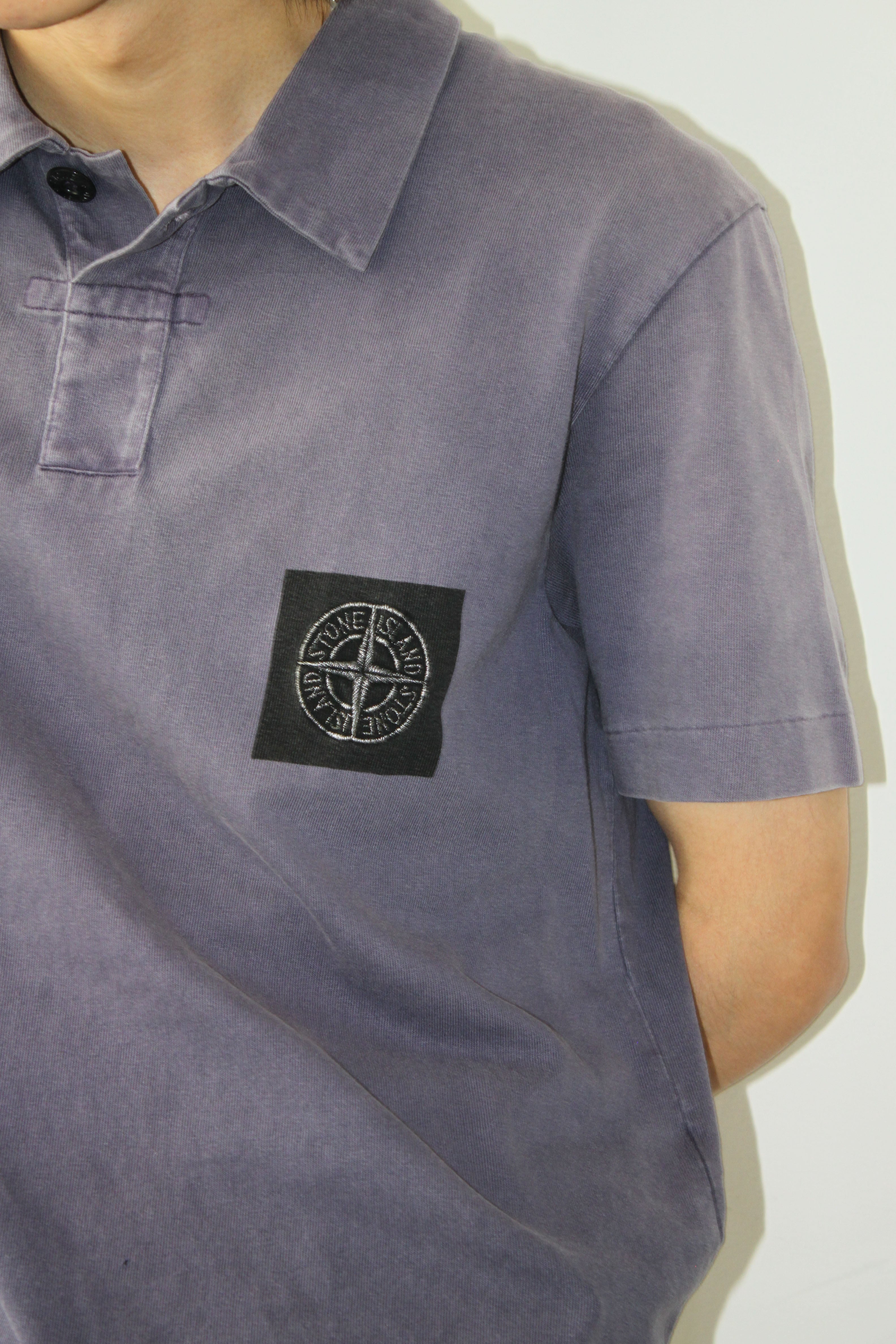 90s Vintage】STONE ISLAND Logo Polo Shirt | nawona