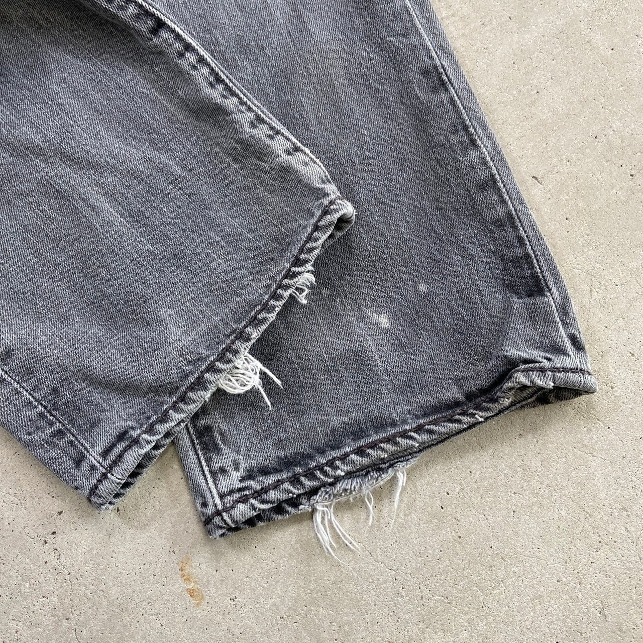 Levi's リーバイス 501 先染め グレー デニムパンツ ストレート メンズ