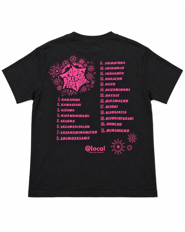 〈英語バージョン〉戸田花火大会 ビックシルエット Tシャツ