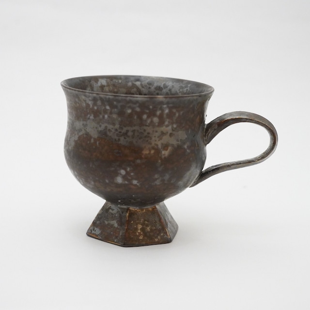 【平井 秀】黒金珈琲高台杯