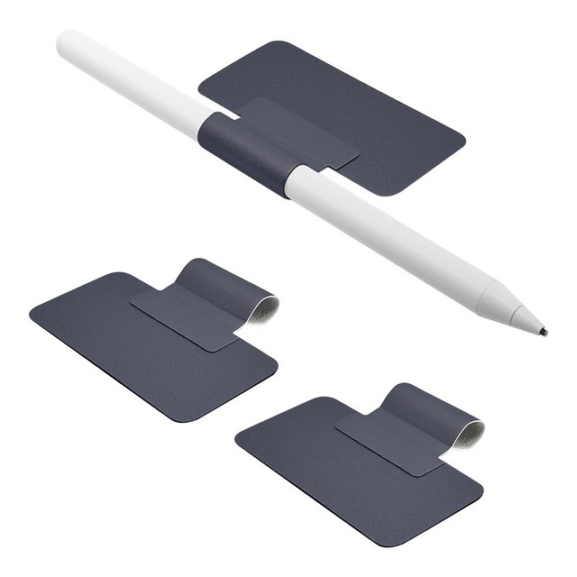 ラスタバナナ タッチペンホルダー ケース カバー 汎用 3個入り 薄型設計 貼り付け ジェルシート Apple Pencil対応 ネイビー RFRTH01NV