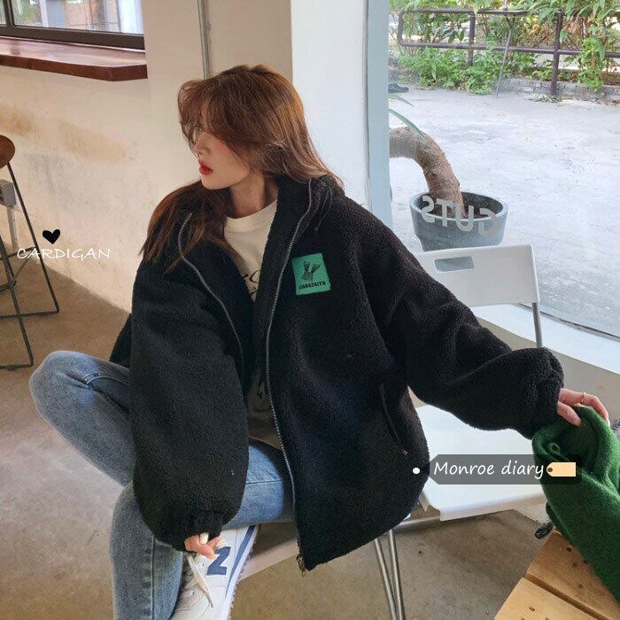 ブラックベルベットジャケット レディースオータムウィンタールーズフードトップス 秋物 冬物 モンロー10669946126