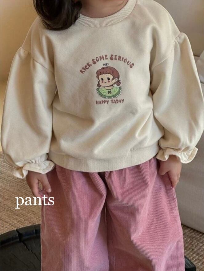 【取寄せ】韓国 パンツ ピンク 秋