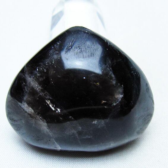 モリオン 置物 ハート 黒水晶 一点物 145-2013