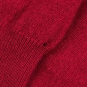 カシミヤ100% NONA ノナ クルーネック ニット カーディガン XL /レッド系 レディース