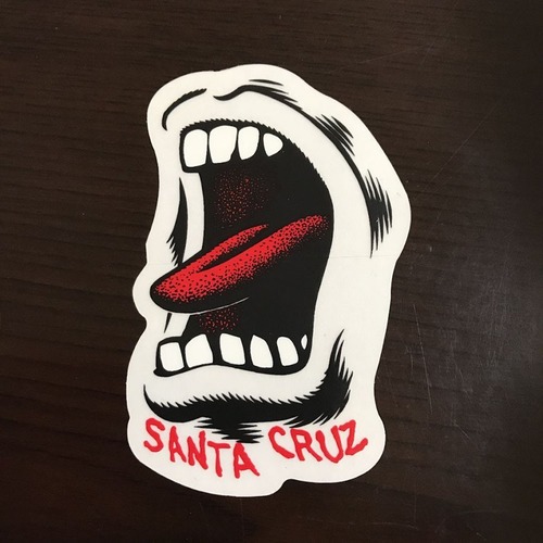 【ST-80】Santa Cruz Skateboards サンタクルーズ スケートボード ステッカー Screaming Mouth