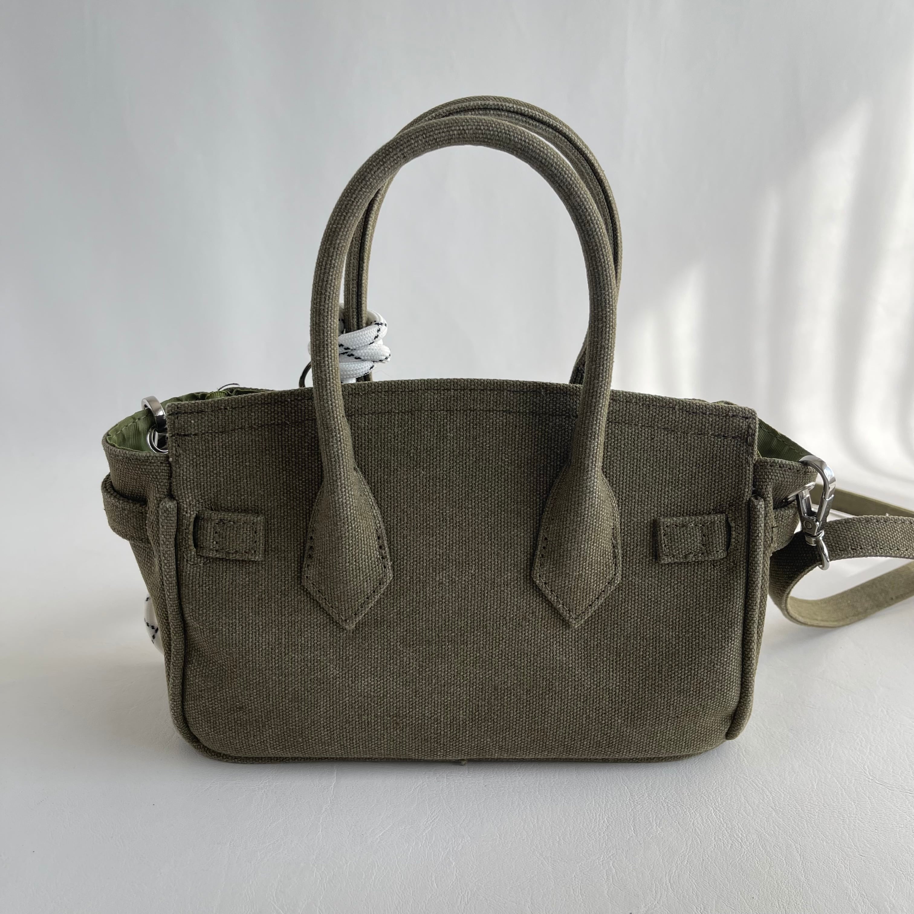 KANAGU army mini BAG / カラーが選べる&マルシェバッグ付 | meong blue