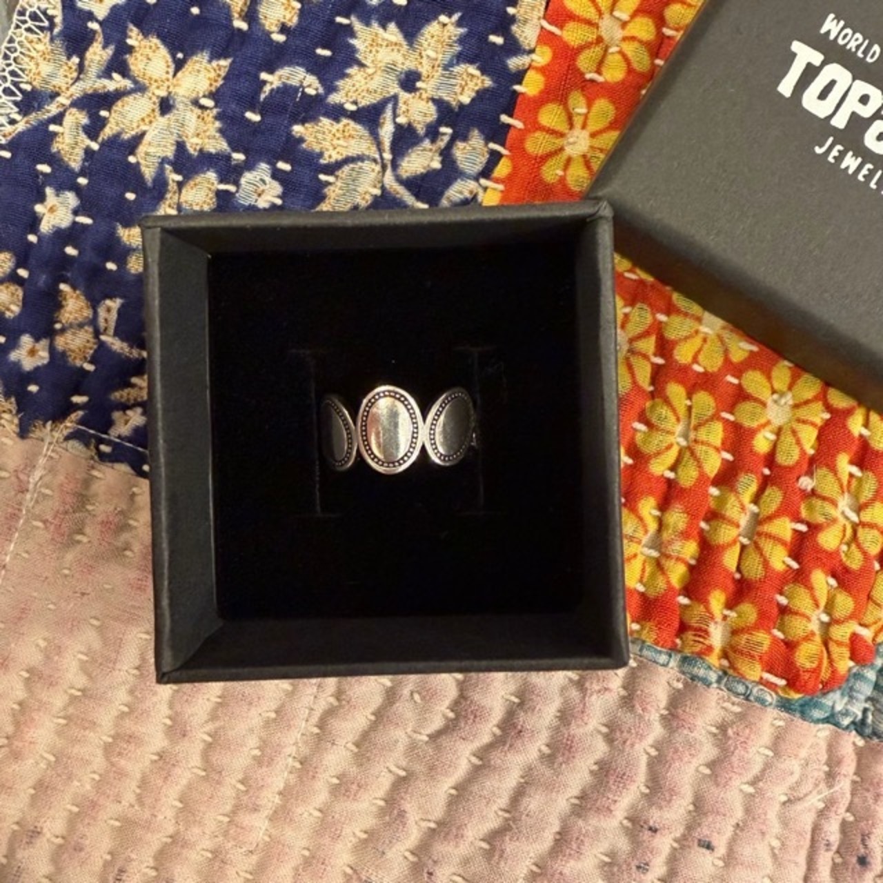 TOPANGA Jewelry　Oval pattern  ring 　オーバルパターンリング　オーバル　指輪　ギフト　Ring　Silver　