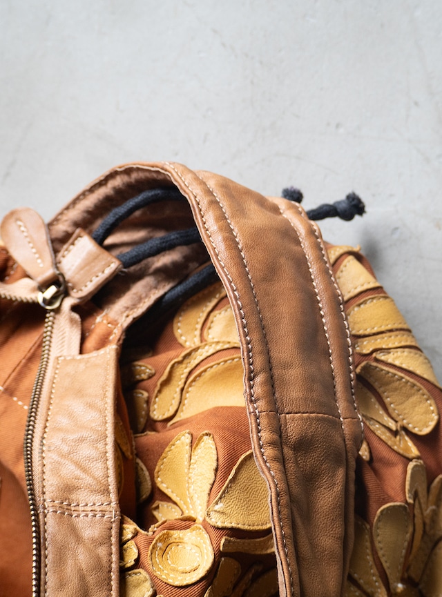 "io comme io" used Cotton sheep leather bag