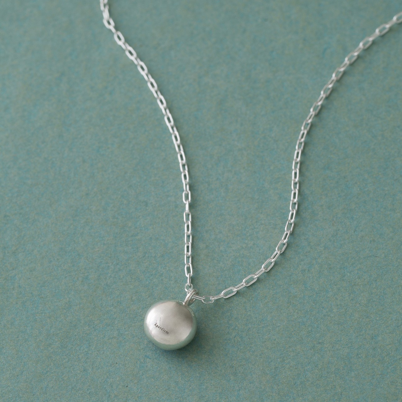 Aperdiem(アペルディエム) Lapis Dots Chain ラピスラズリ シルバーネックレス