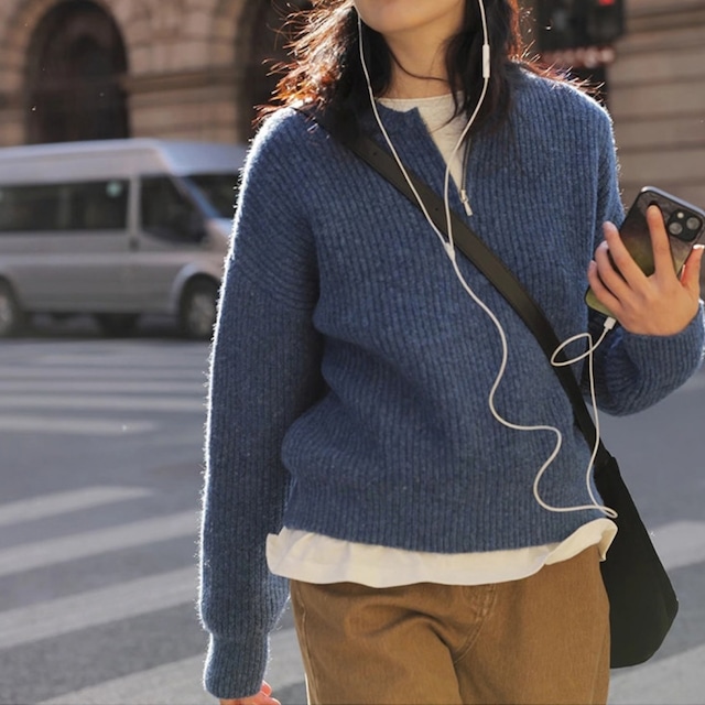 zip up rib knit top